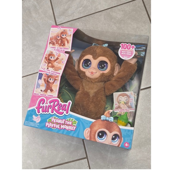 FurReal‎ Peanut the Playful Monkey Interactive Toy 100+ Reactions - New